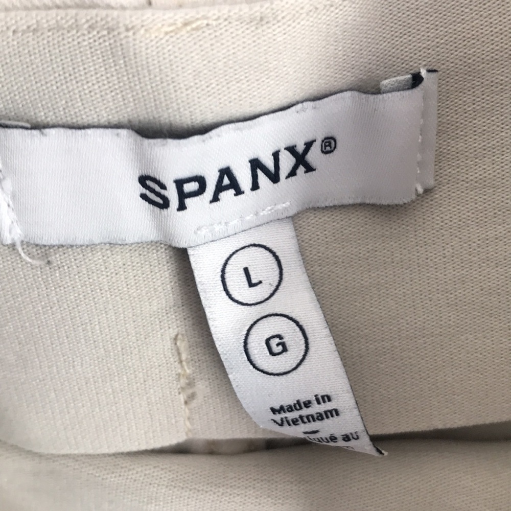 Spanx Wide-Leg Cream Crop Pants - Picture 7 of 7